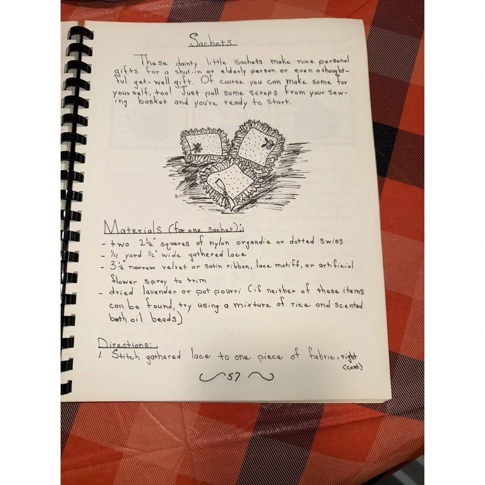 Spiral Bound Creative Crafts For The Homemaker 1975‎ Patterns Designs Ideas Vtg